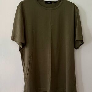 Theory Men's Short Sleeve Khaki Tee